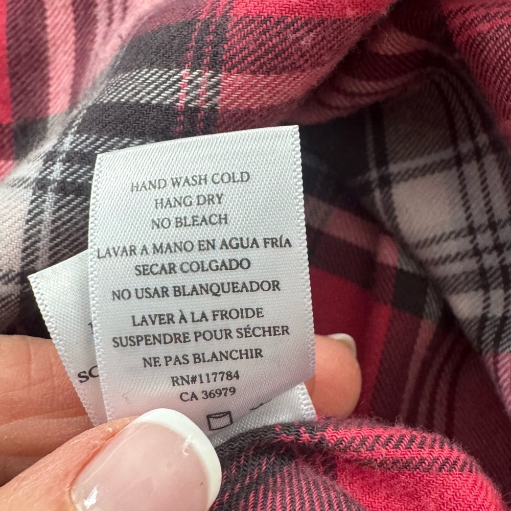 Rails Pink and Gray Plaid Flannel Shirt - Picture 10 of 11